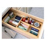 Axis Natural Wood Expandable Bathroom Drawer Organizer